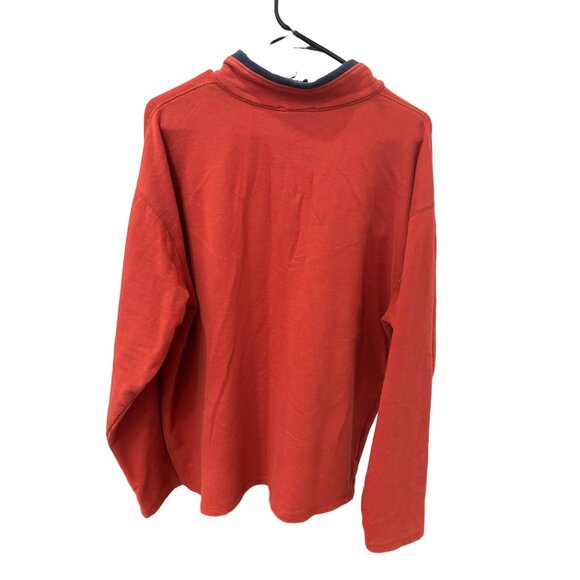 The North Face A5 Series Mens  Orange Red Quarter Zip Pullover XL - Picture 2 of 9